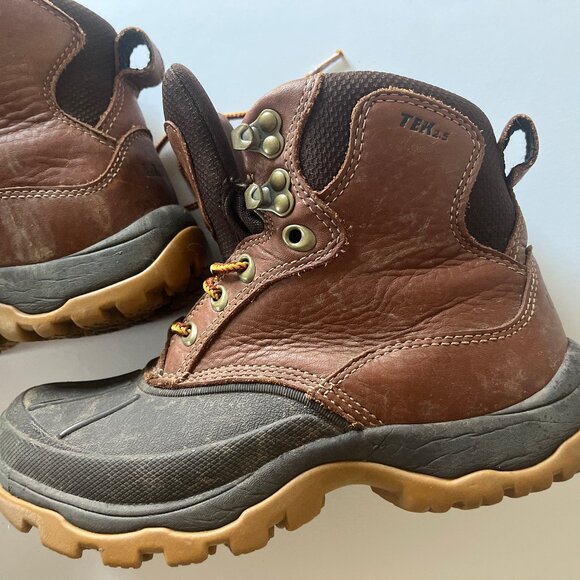 L. L. Bean Tek 2.5 Leather Women's Duck Boots Storm Chaser Hiking Primaloft - Picture 3 of 5